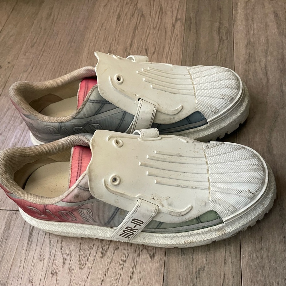 Christian Dior Multicolor Canvas and Rubber Dior-ID Trainers Size 40